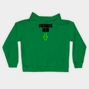 Area 69 Funny Alien tee Kids Hoodie